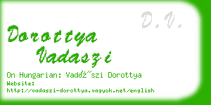 dorottya vadaszi business card